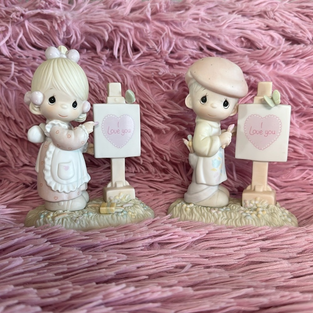 Loving You Dear Valentine Precious Moments Pair